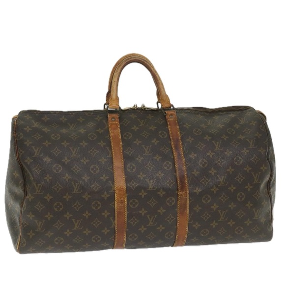 LOUIS VUITTON Monogram Keepall 55 Boston Bag M41424 LV Auth 57972 - Picture 1 of 16